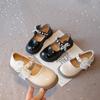 Girls Princess Shoes Children's Summer Small Leather Shoes Pearl Mary Jane Spring and Autumn Shoes 2025 New Single Shoes Fashion