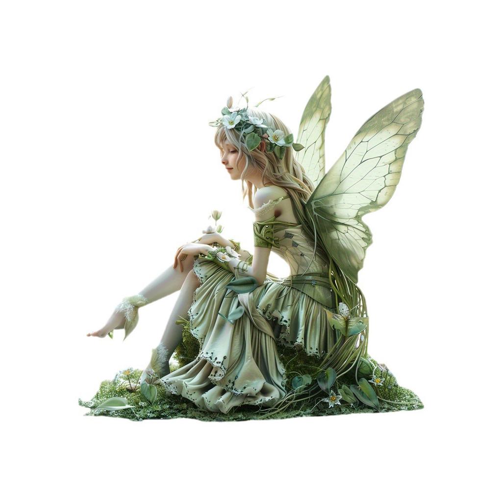 Зеленый ангел и фея украшения для интерьера фея декор акриловая вывеска настольный декор презент