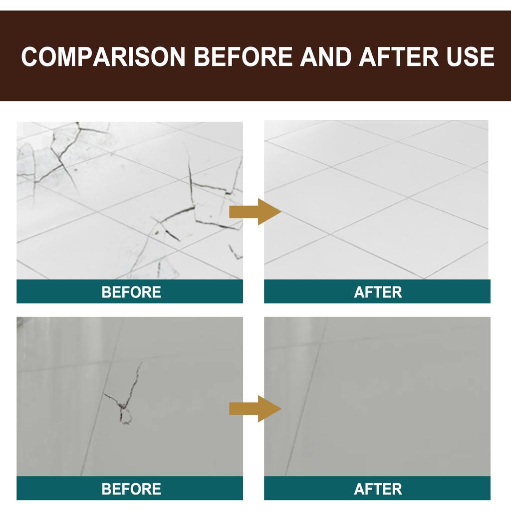 Jaysuing Ceramic Repair Paste Floor Tile Adhesive Tile Repair Agent Tile and Shower Repair Kit Porcelain Repair Kit for Crack Ceramic Repair Paste