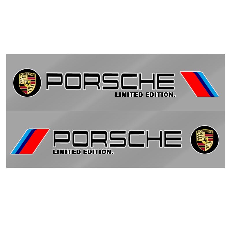 2 шт. Автомобильные 3D наклейки Наклейки на боковую часть кузова автомобиля Спортивные наклейки Автоаксессуары Для Porsche Boxster Cayenne Panamera Macan Cayman 911 918 996 917 991