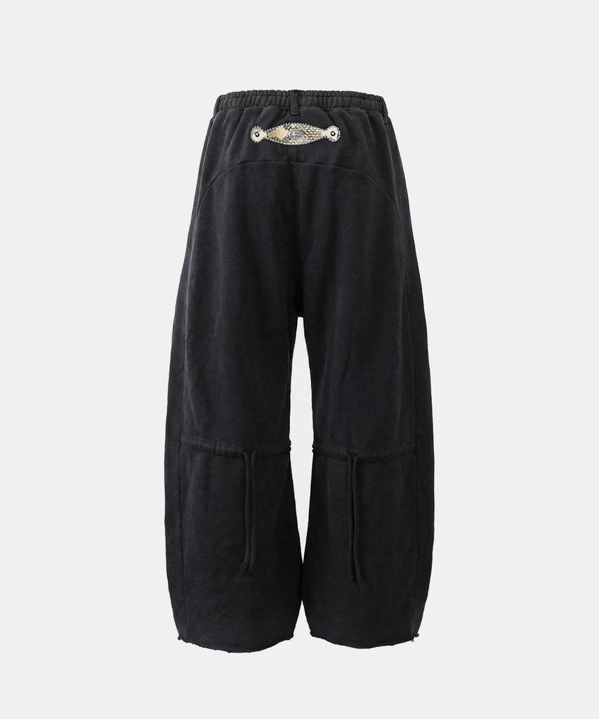 BADBLOOD Viper Gemstone 2-Way Curved Jogger Trousers - Black