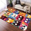 1PC Colorful Cartoon Cat Collage Art Carpet for Living Room Bedroom Sofa Home Decor Non-slip Floor Mat Modern Carpet Large Size