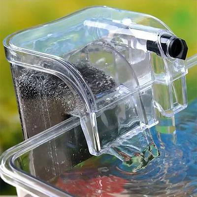 Мини настенный аквариумный фильтр фильтр-водопад для маленького аквариума USB оборудование для фильтрации с фильтрующими материалами и циркуляцией