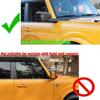2pcs Side RearView Mirror Cover Decoration For Ford Bronco -2025 Yellow ABS