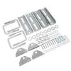 Galvanized Swivel Bunk Bracket Kit Adjustable Sturdy Construction for 3x3 Boat Trailer Cross Member