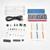 4-Digit LED Digital Electronic Temperature Clock DIY Kit Electronic Clock LED Microcontroller with Transparent Case