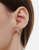 Hyeres Lor Тройное Серебро (W) Серьги-пусеты с вырезами One-Touch S Hl3E61301W9Xxx
