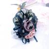 Hair Rope Pearl New Headwear Flower Mesh Scrunchies Women Hair Ties Double Layer Hair Rubber Bands