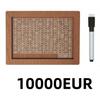 Креативная шкатулка для денег, деревянная копилка с маркером, 1000-10000 евро, рождественский подарок для детей, украшение для дома