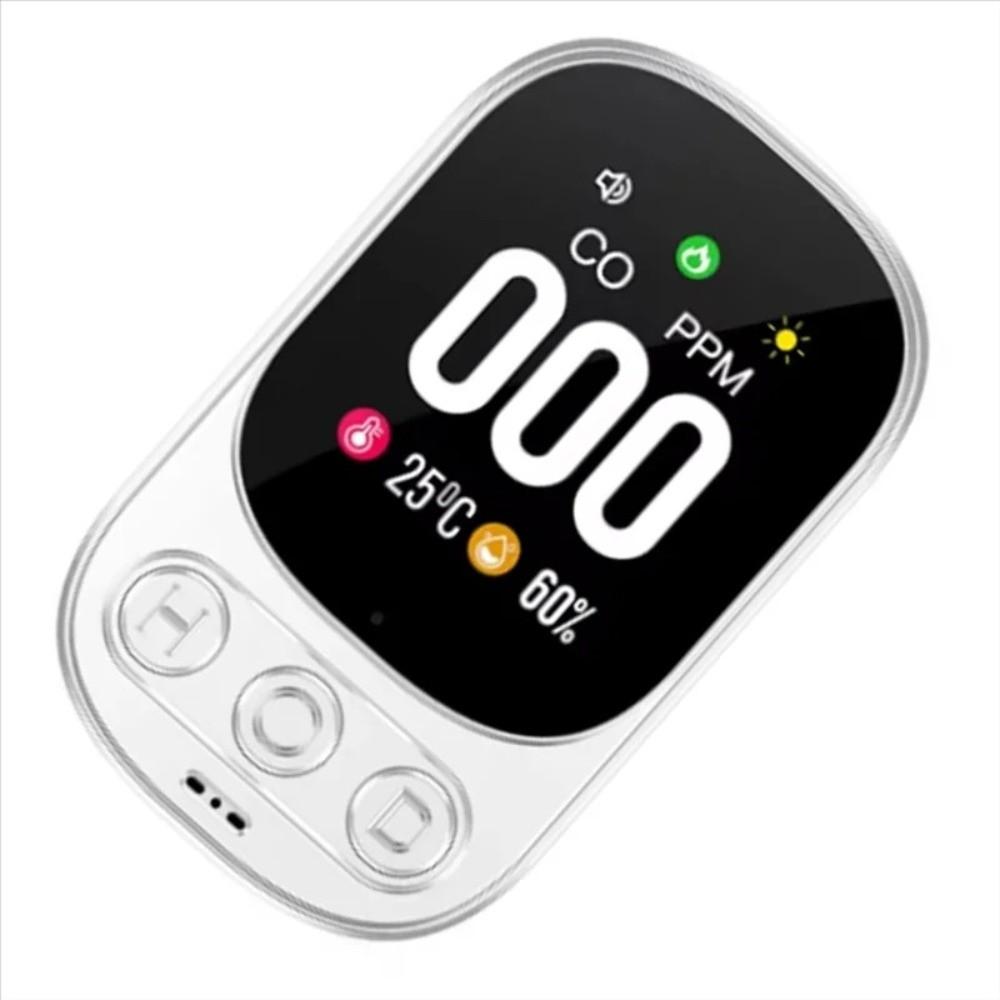 Real Time Monitoring CO Monoxide Alarm Large Screen Temperature Humidity Detector Travel