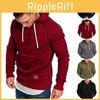 Mens Hooded Hoodies Sweatshirt Sweater Jumper Comfy Pullover Outwear Tops Coat