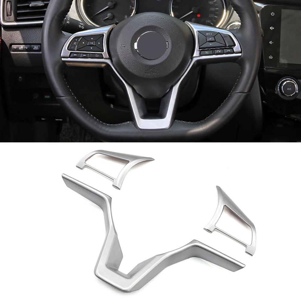 For Nissan Qashqai J11 X-trail T32 2017 Car Interior Decorate Refit Steering Wheel Switch Button Frame Cover Trim