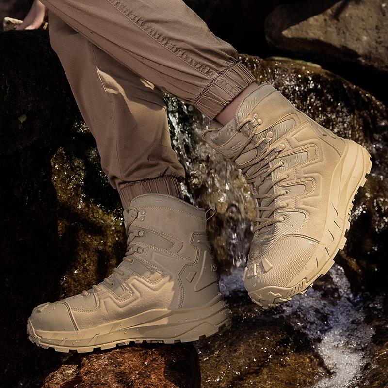 Fashion Men Hiking Shoes Male All-match Motocross Boots Outdoor High Top Men's Sneaker Hunting Work Safty Boot High Quality Ankle Boots