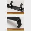 5/6 Hooks Hanger Hooks Aluminum Alloy Behind Door Hook New Coat Hat Rack  for Bathroom