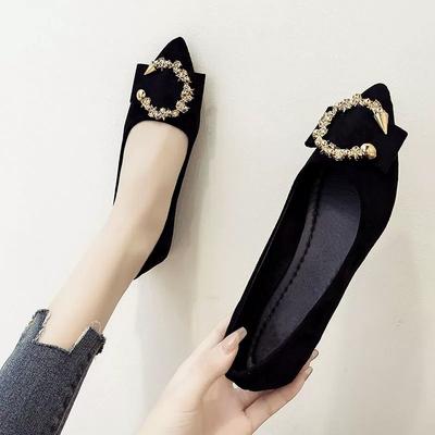 Мода Новый Стиль Популярные Женские Модные Зеленые Туфли-Лодочки на Плоской Подошве Леди Повседневные Черные Офисные и Вечерние Туфли Феминизм Zapatos De Mujer