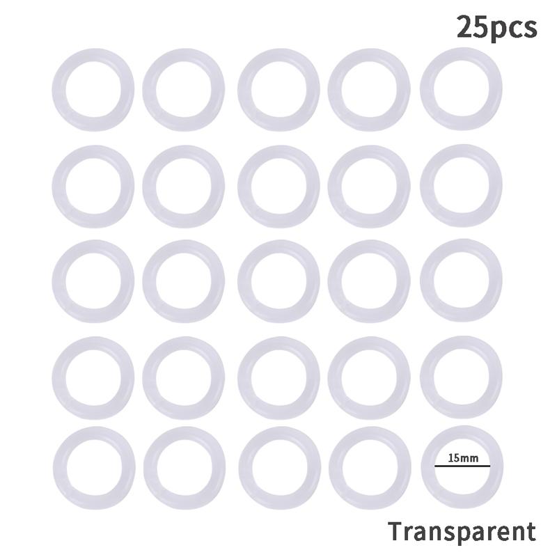 25Pcs Plastic Ring Binder Diy Albums Loose-Leaf Book Hoop Opening Binding Supply