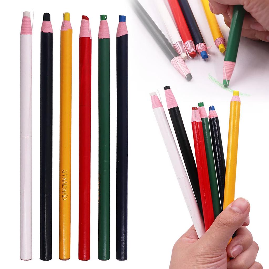 New Chi na Markers Grease Peel-Off Grease Pencils Pencils 12-Pack Multi-Surface Wax Markers for Glass, Plastic Non-Sharpening Peel Off 12Pcs