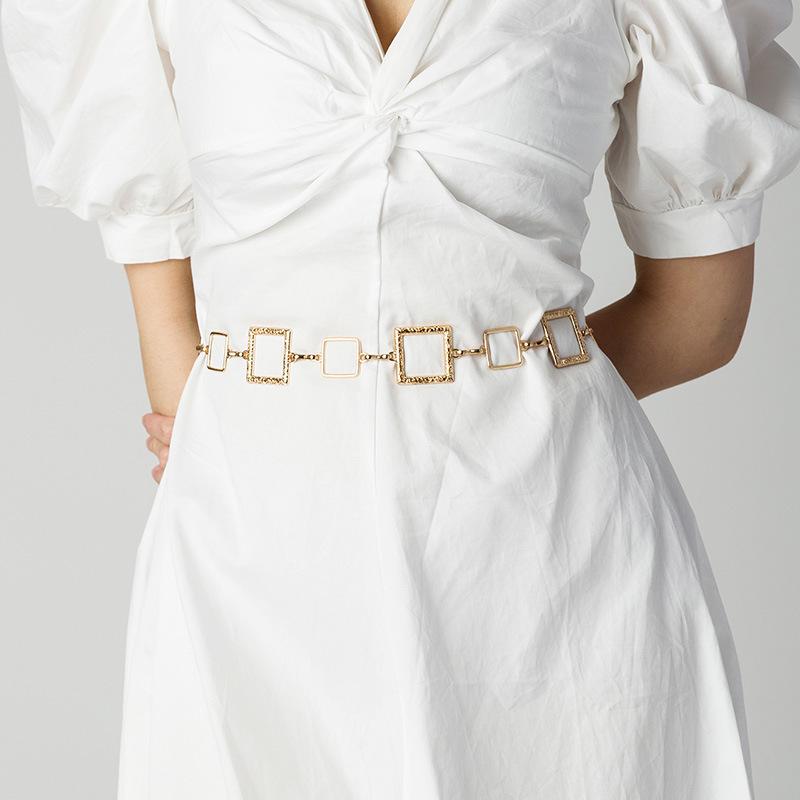 Женская универсальная модная поясная цепочка-кольцо Простая модная женская универсальная поясная цепочка Металлическая женская поясная цепочка