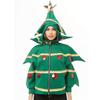 Women's Christmas Tree Hooded Cape Adult Cosplay Costume