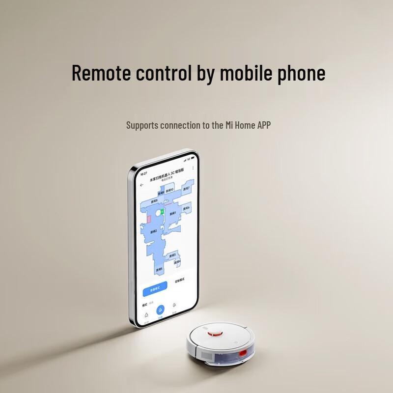 Робот-пылесос с функцией влажной уборки Xiaomi Robot Vacuum Mop 3C Enhanced, китайская вилка (адаптер в комплекте)