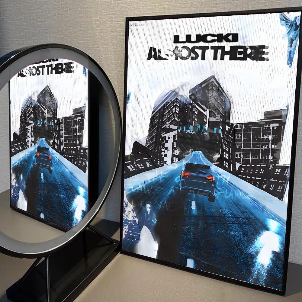 1 шт. Lucki Rapper 2 Faced Pt 2 Плакат HD Постеры Главная Комната Бар Кафе Декор Искусство Настенная Живопись Картина