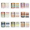 5 Rolls Spring Flower Washi Tape Self-adhesive Multicolor Scrapbooking Decorative Tape Wrapping DIY Wrapping Washi Tape