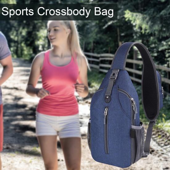 Сумка-слинг, сумка через плечо, дорожная, походная, нагрудная сумка, рюкзак с карманом для бутылки с водой, рюкзак на слинге для женщин и мужчин