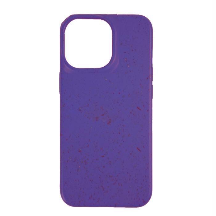 Coque biodégradable - iPhone 14 Pro Max - Violet - Écologique - Semi-rigide