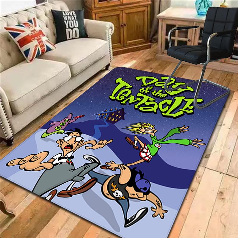 Day of the Tentacle Rug Floor Mat for Living Room or Bedroom Soft and Comfortable Carpet a Gift for Birthday and Holiday.DFF0925016