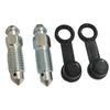 2/10Pcs Motorcycle Brake Caliper Oil Drain Deflation Screws M8 M10 With Rubber Cap For Caliper Air Bleed Nipple Bolts