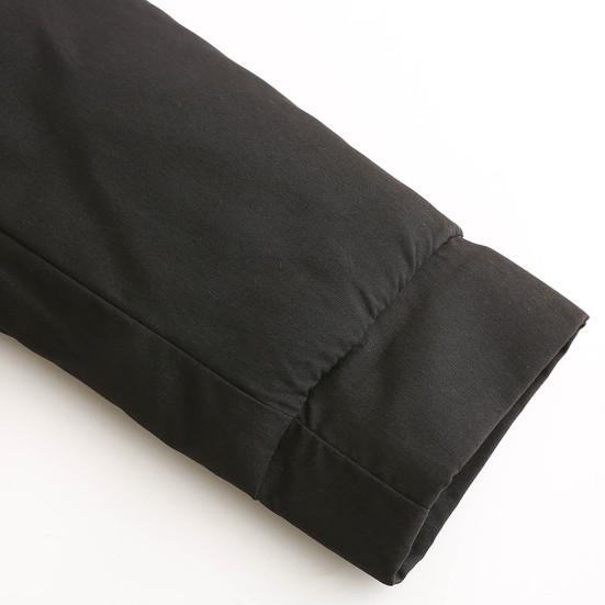 Куртка пальто с разрезом сзади холодостойкая теплая флисовая подкладка с капюшоном зимняя длинная куртка для кемпинга