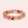 New Chinese-style crystal firework super seven bracelet for women, niche high-end colorful crystal red agate bracelet, gift for girls