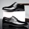 Деловая кожаная обувь мужская 2025 новая ручной работы кожаная повседневная мужская обувь остроносая кожаная обувь большой размер внешнеторговая мужская обувь