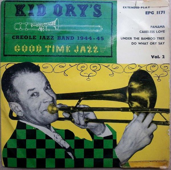 7-дюймовая пластинка KID ORY HIS CREOLE JAZZ BAND Kid Orys Creole Jazz Band 1944 4 EPG1171 Good Time Jazz 1956 UK Jazz Б/у