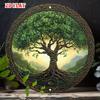 D Flat pc Classic Tin Decor Featuring Aged  Sign Showing Rust And Wear Round Art Print for Serene Beachside Retreat with
