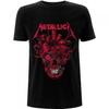 Metallica Футболка унисекс с сердечком и черепом для взрослых