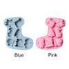 Handmade Baking Pan Soap Mould Bell Snowman Tree Sock Shape Christmas Theme Silicone Mold 7 Cavity