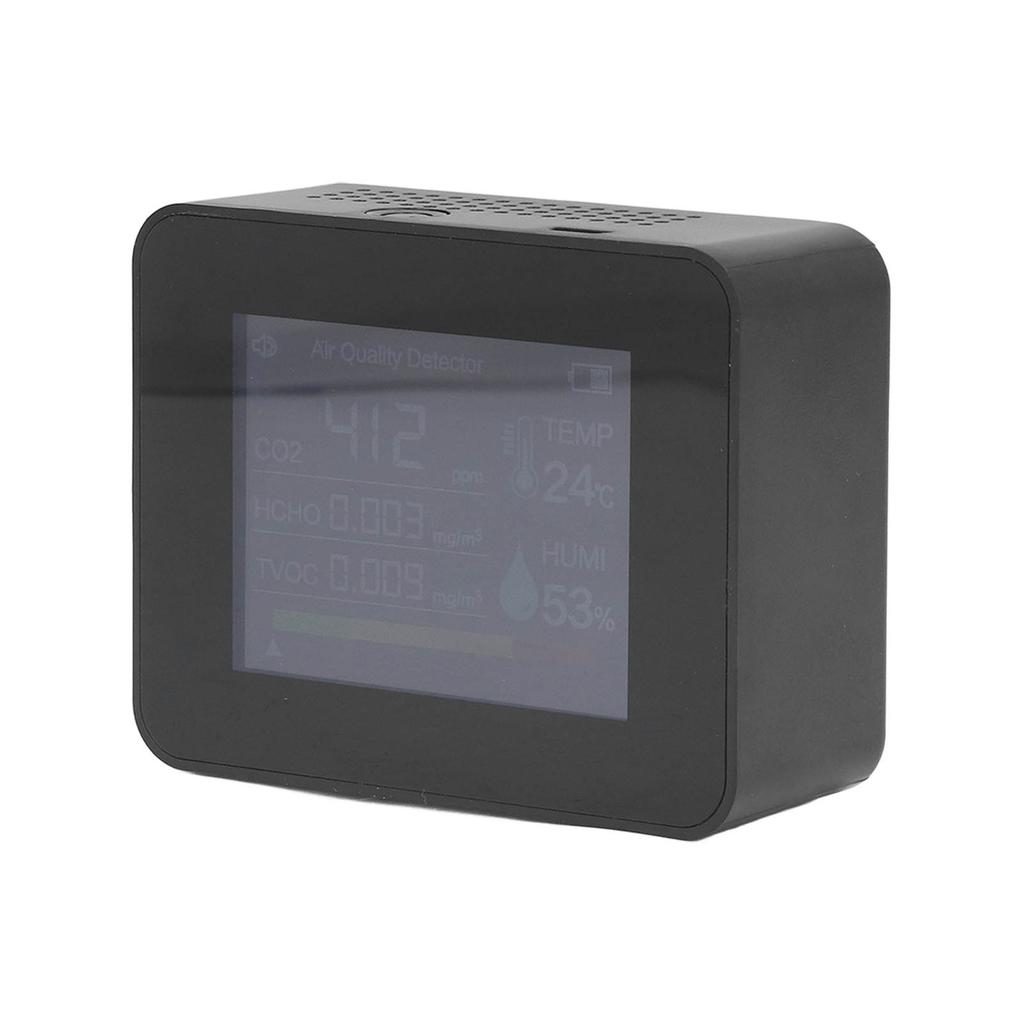 Portable Carbon Dioxide Detector USB Charging Temperature and Humidity Tester with Color Screen
