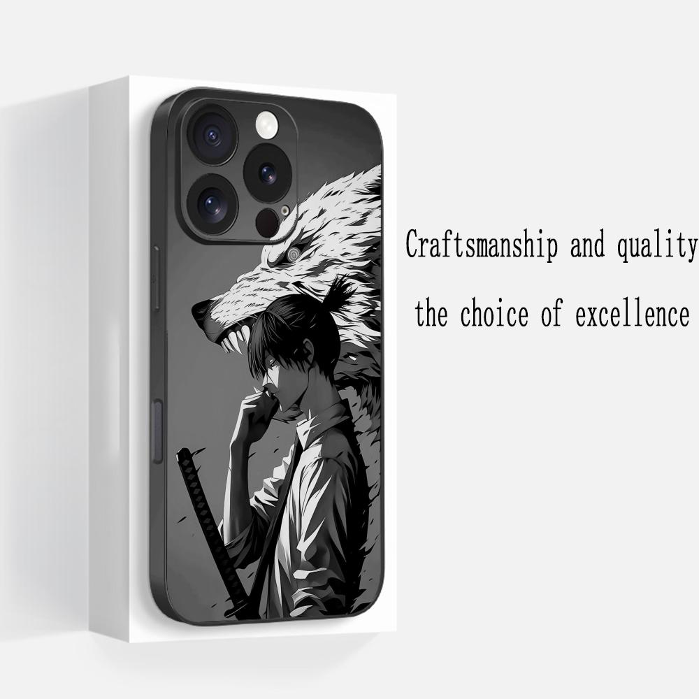 Человек-бензопила Аки Хаякава крутой парень Чехол для телефона Для iPhone 16 16e 15 14 13 12 11 Plus Mini Pro Max Мягкий черный Ударопрочный Чехол