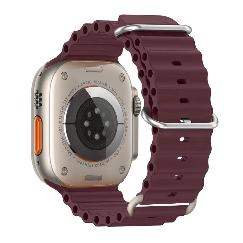Ocean Strap for apple watch Band 49mm 44mm 40mm 45mm 41mm 46mm silicone bracelet correa iWatch series 7 6 5 3 se 8 9 10 ultra 2