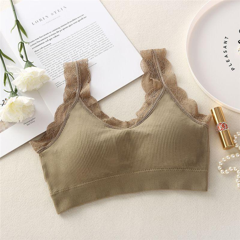 Lace Sexy Yoga Sports Bra For Women With Breathable Push Up Wrapped Chest And Beauty Back Design