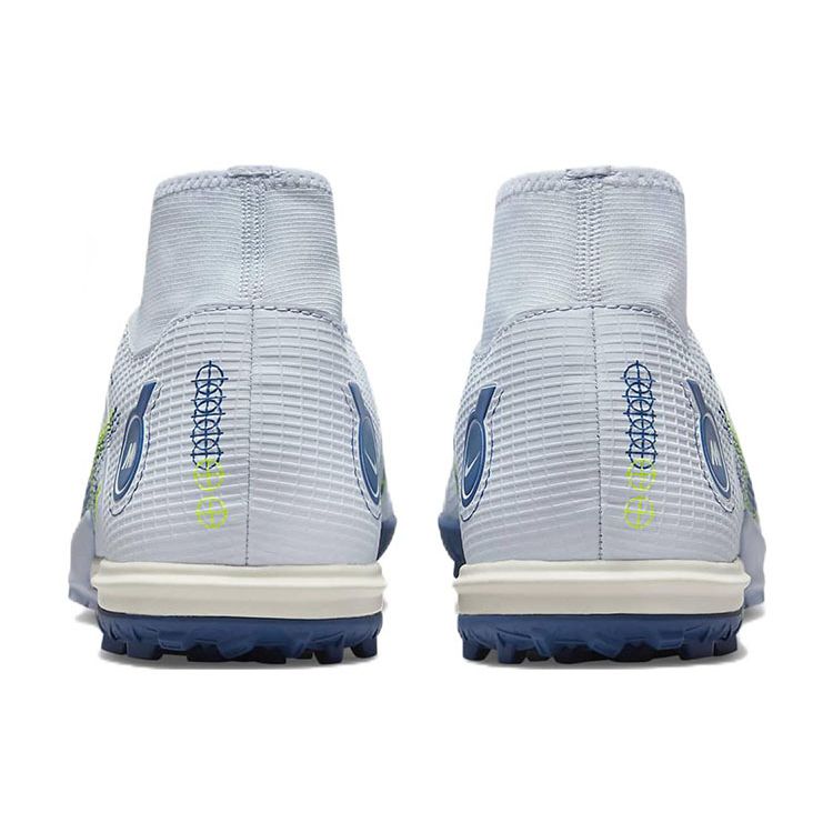 Nike Кроссовки унисекс Mercurial Superfly 8 Academy TF Grey Light Marine Football-Grey Volt Dark-Marina-Blue DJ2878-054