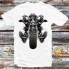 230 Gsm 100% Cotton Skull Biker Pirate Motorbike Ride Bike T Shirt Vintage Retro Cool Gift Mens Womens Unisex Cartoon Anime Top Tee B557