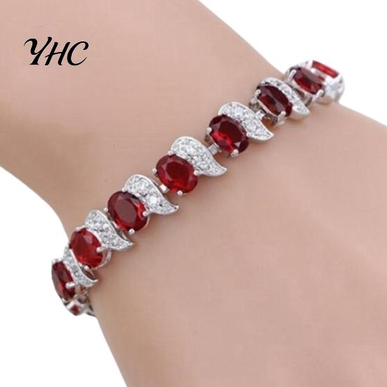 Girls Bracelet Women Leaf Charm Elegant Classic Adjustable Female Blue Rhinestone Embedded Ladies Fashion Jewelry