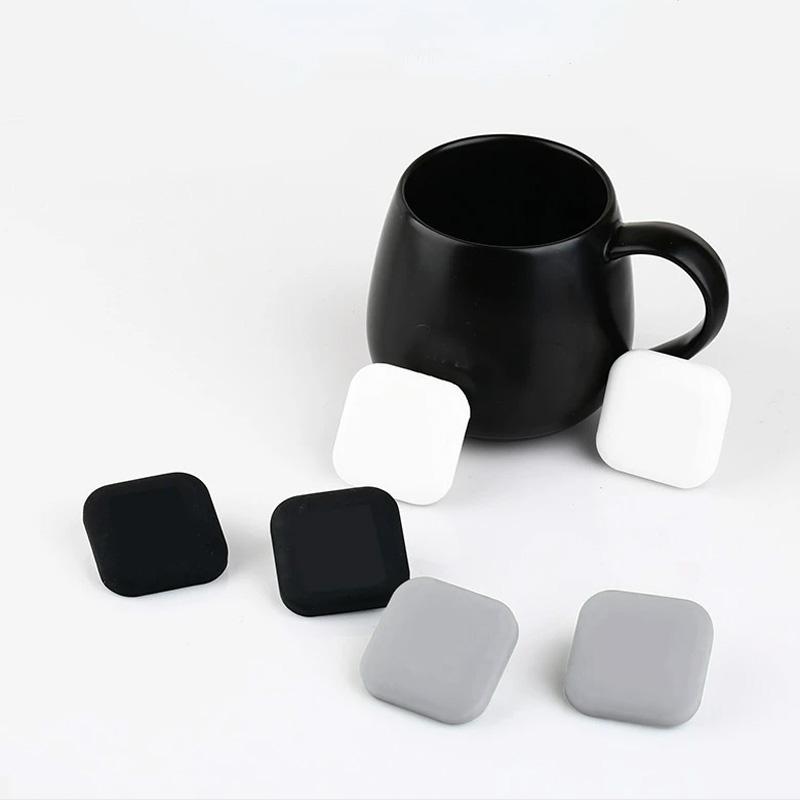 1 шт. Толстая удобная противостолкновительная накладка, красивая дверная ручка, изысканные товары для дома, настенная наклейка, силикон