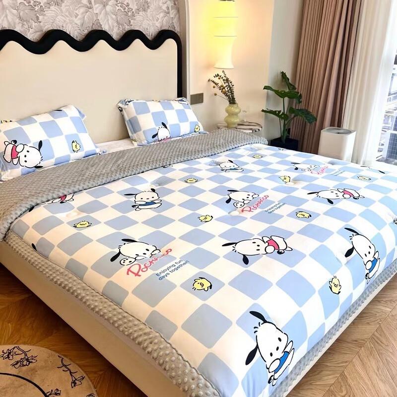 LISM Детское одеяло Hello Kitty из минки с точками