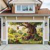 A fairy tale treehouse themed background banner suitable for birthdays holidays parties with multiple sizes to choose from