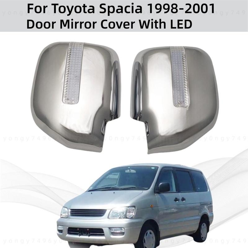 Для Toyota Spacia 1998 19999 2000 2001 Автомобильные ABS Хромированные Аксессуары Покрытые Крышка Зеркала Заднего Вида Двери Светодиодная Стиль Наклейки