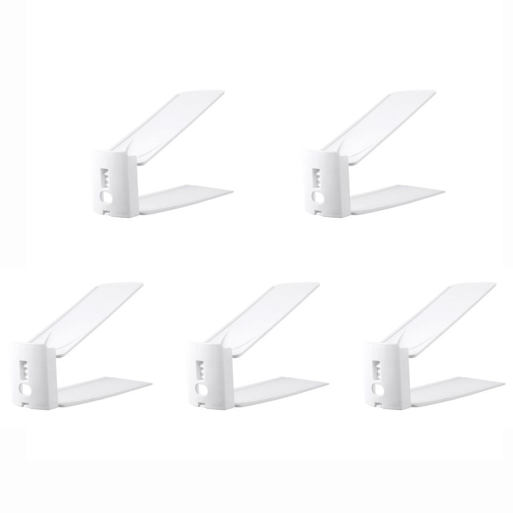 5pcs Adjustable Shoe Storage Rack Space-Saving Shoe Holder Double-Layer Shoe Rack  Cabinet