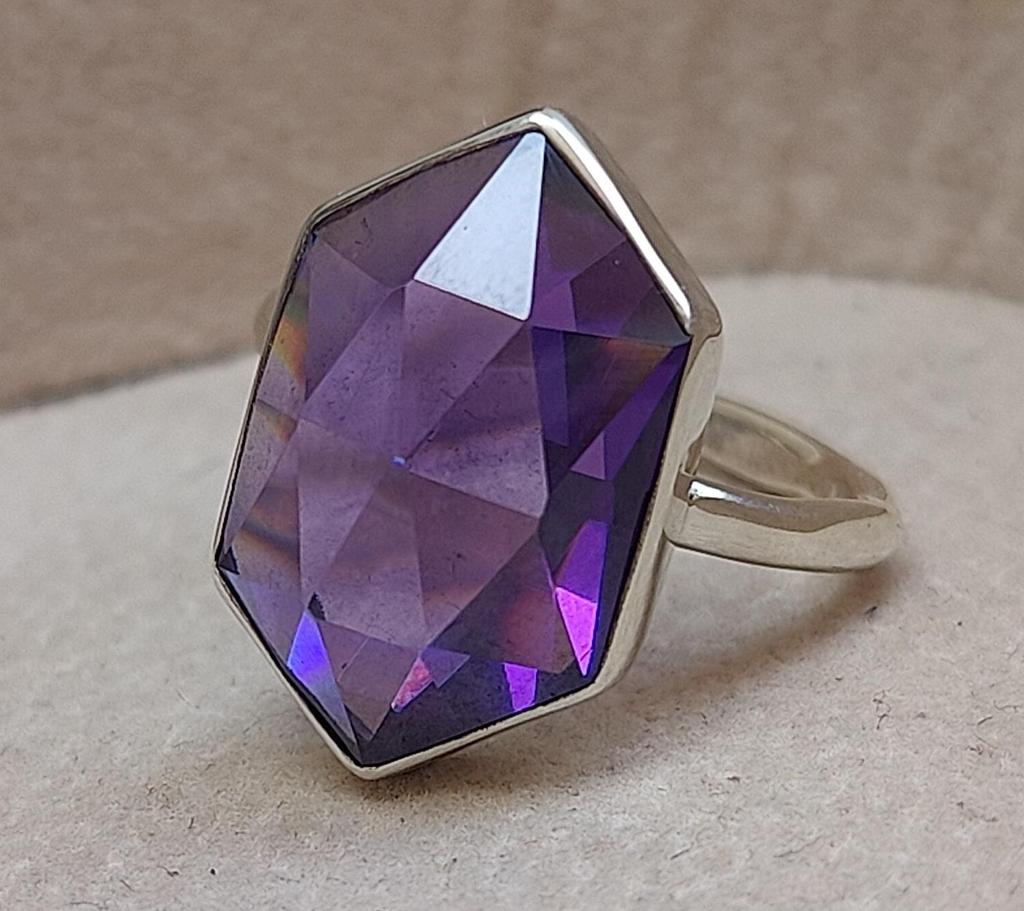 Amethyst Ring, Statement Ring, 925 Solid Sterling Silver, Purple Amethyst Gemstone, Women Ring, Engagement Ring, Gift for Her